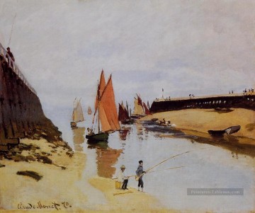  ville Tableaux - Entrée au Port de Trouville Claude Monet